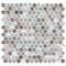 Andova Tiles SAMPLE Orb 075 x 075 Metal Penny Round Mosaic Tile SAM-ANDORB251 - alternate 2